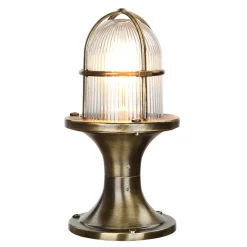 Discount Lido Gartenleuchte Messing 28cm hoch rostfrei SANTORIN