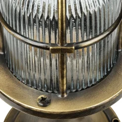 Discount Lido Gartenleuchte Messing 28cm hoch rostfrei SANTORIN