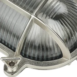 Lido Gartenleuchte Messing H:62cm in Nickel Weg Terrasse* Rustikale Lampen|Metall Lampen