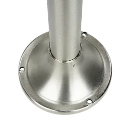 Lido Gartenleuchte Messing H:62cm in Nickel Weg Terrasse* Rustikale Lampen|Metall Lampen