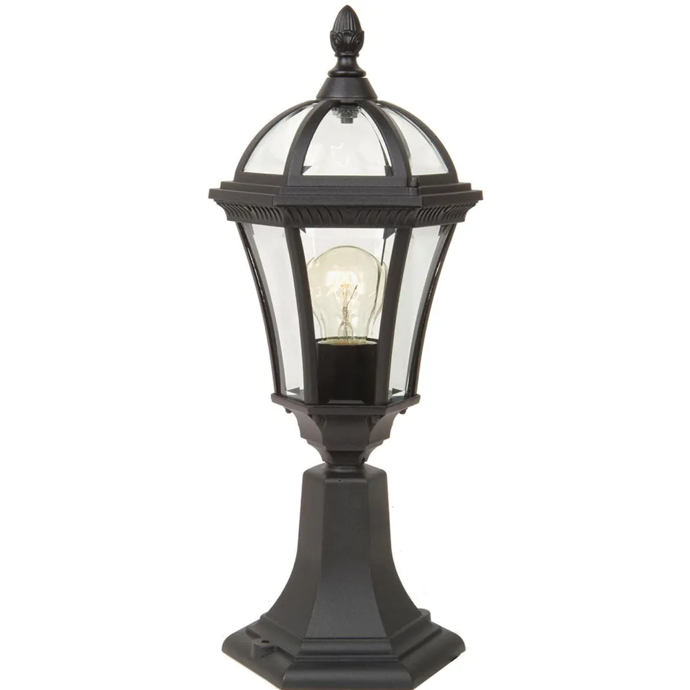 Elstead Gartenleuchte Schwarz Rustikal H:47,5cm Außenbereich* Rustikale Lampen|Vintage Lampen