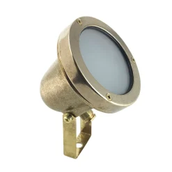 Andromeda Gartenstrahler Boden Echt-Messing Glas 10 cm hoch IP64 GU10* Industrie Lampen|Vintage Lampen