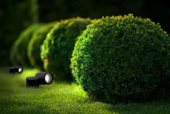 Nowodvorski Gartenstrahler Erdspieß IP54 GU10 Schwarz Alu Glas verstellbar