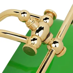 Hot Giovanni Battista Gebogene Jugendstil Bankerlampe Vergoldet 24 Karat