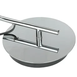 Invicta Interior Gebogene Tischleuchte Bauhaus rund 45cm* Glaslampen|Designerlampen