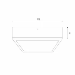 Hot Lamkur Gemütliche Deckenlampe Pinie Glas B:31 cm E27 2-flammig