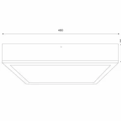 Hot Lamkur Gemütliche Deckenleuchte Pinie Glas B:48 cm E27 4-flmg