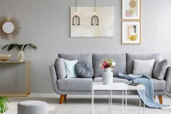 New Belis Gemütliche Hängelampe Champagner Metall Holz E27 46 cm