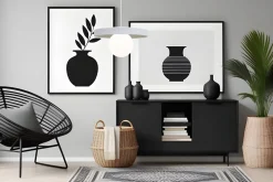 Belis Gemütliche Pendelleuchte Glas Metall Weiß E27 Ø30 cm