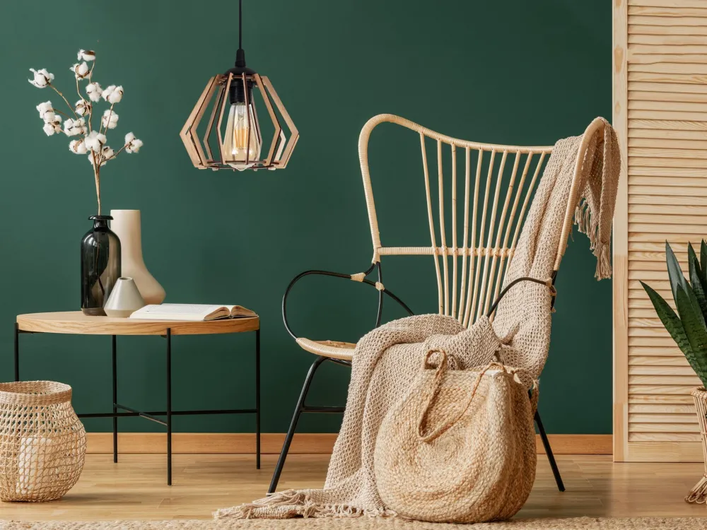 Online Belis Gemütliche Pendelleuchte Holz E27 20,5 cm Schwarz Natur