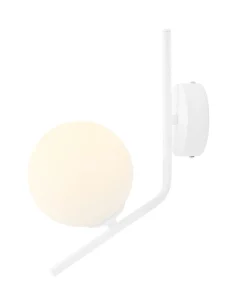 ALDEX Gemütliche Wandlampe Weiß E14 Glas Kugel blendarm* Badezimmer Lampe|Wandleuchten