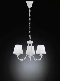 Sale Trio Reality Gemütlicher Kronleuchter Stoff Metall Stoff E14 3-flmg