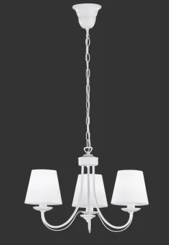 Sale Trio Reality Gemütlicher Kronleuchter Stoff Metall Stoff E14 3-flmg