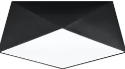 Sollux Geometrische Deckenleuchte Schwarz B:40cm LYNNDIE* Wohnzimmerlampen|Moderne Lampen