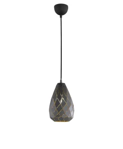 Trio Reality Geometrische Pendelleuchte Metall Anthrazit E27 Ø15 cm* Hängelampen|Bürolampen