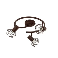 Hot Easylight Geometrischer Spot Metall Retro in Rostbraun MIA