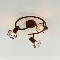 Hot Easylight Geometrischer Spot Metall Retro in Rostbraun MIA