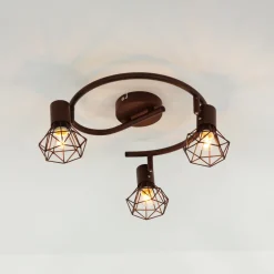 Hot Easylight Geometrischer Spot Metall Retro in Rostbraun MIA