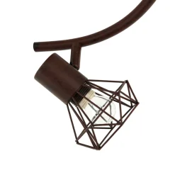 Hot Easylight Geometrischer Spot Metall Retro in Rostbraun MIA