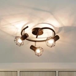 Outlet Easylight Geometrischer Spot Schwarz Metall Retro vielseitig MIA