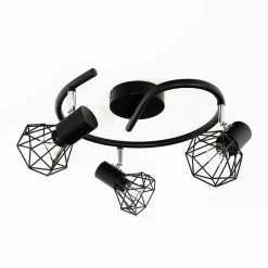 Outlet Easylight Geometrischer Spot Schwarz Metall Retro vielseitig MIA