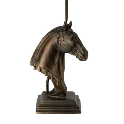 Sale Elstead Gestell für Tischlampe 38 cm Pferdebüste Resin in Bronze