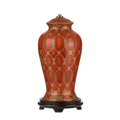 New Elstead Gestell für Tischleuchte Keramik in Terracotta 40cm E27