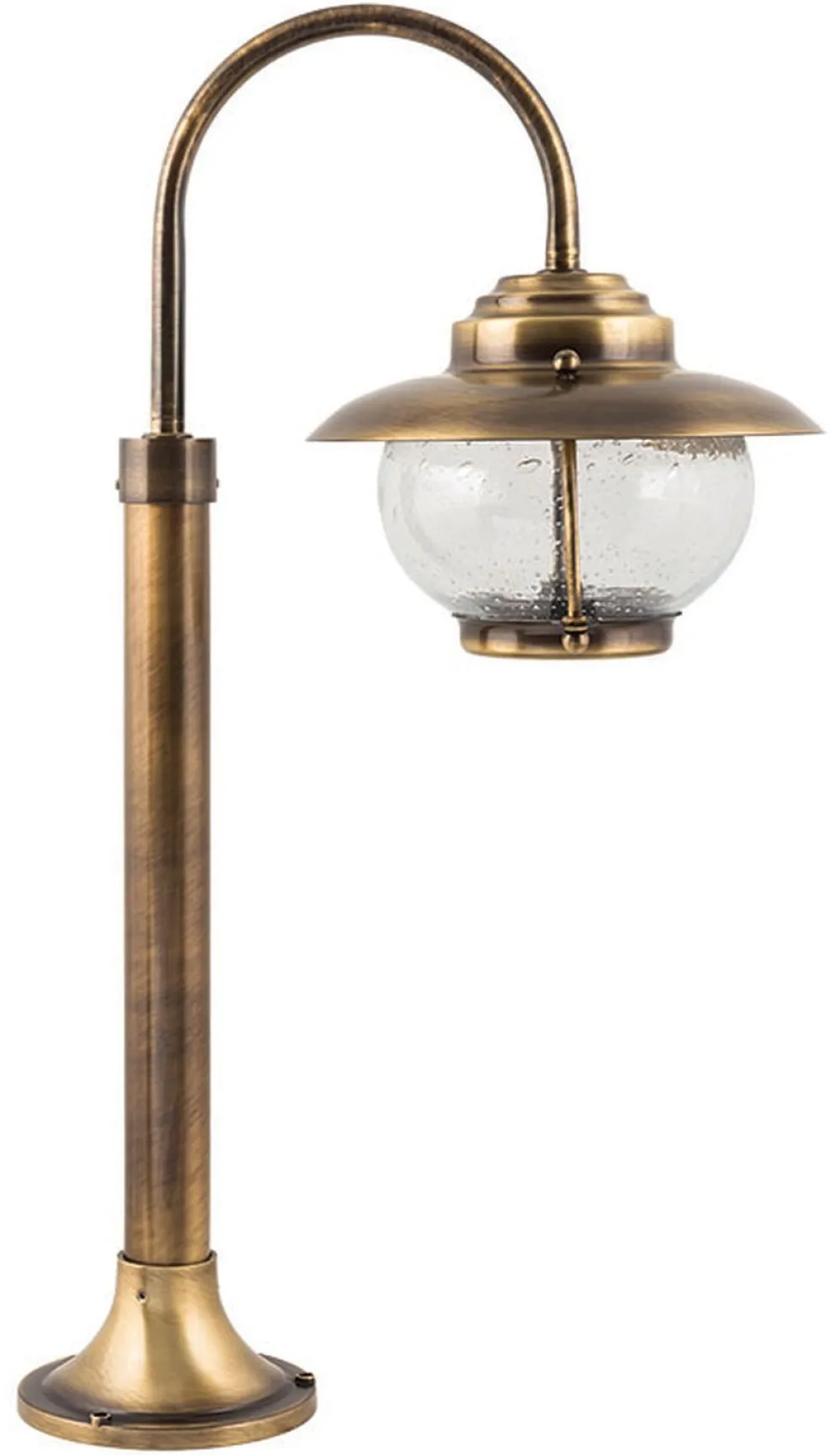 Discount Lido Glanzvolle Gartenleuchte Messing Glas Weg Premium