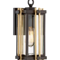 Elstead Glanzvolle Wandleuchte GORDON in Bronze antik Gold* Moderne Lampen|Moderne Außenleuchten
