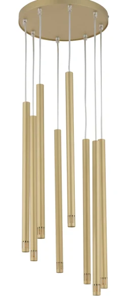 Sigma Goldene Hängelampe Modern Metall 8-flammig G9 Zylinder* Hängelampen|Moderne Lampen