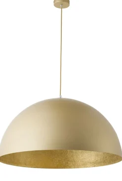 Sigma Goldene Pendelleuchte Loft E27 Metall Ø90 cm rund* Hängelampen|Wohnzimmerlampen