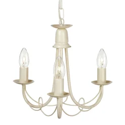 Elstead GOTICA Kronleuchter 5 Creme Ø37cm Esstisch Lampe