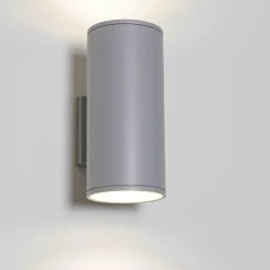 Easylight Graue Außenlampe HAMBURG 24cm hoch Up Down modern* Außenwandleuchten|Moderne Lampen