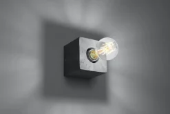 Hot Sollux Graue Wandleuchte Beton eckig Modern dekorativ LABERIA