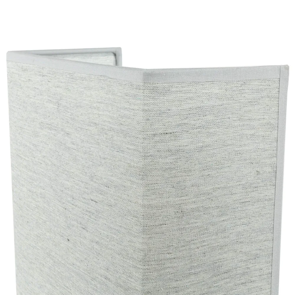 Duolla Graue Wandleuchte Stoff Schirm eckig Loft Design ALICE* Wandleuchten|Flurlampen