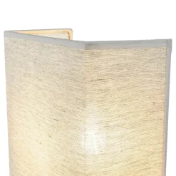 Duolla Graue Wandleuchte Stoff Schirm eckig Loft Design ALICE* Wandleuchten|Flurlampen