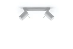 Sale Sollux Grauer Deckenstrahler ETNA L:30cm 2x GU10
