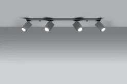 Online Sollux Grauer Deckenstrahler FALERIA 80 cm lang 4x GU10