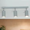 Sollux Grauer Deckenstrahler Metall L:45cm 3x GU10 vielseitig* Moderne Lampen|Küchenlampen