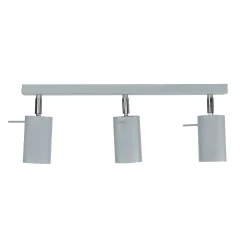 Sollux Grauer Deckenstrahler Metall L:45cm 3x GU10 vielseitig* Moderne Lampen|Küchenlampen