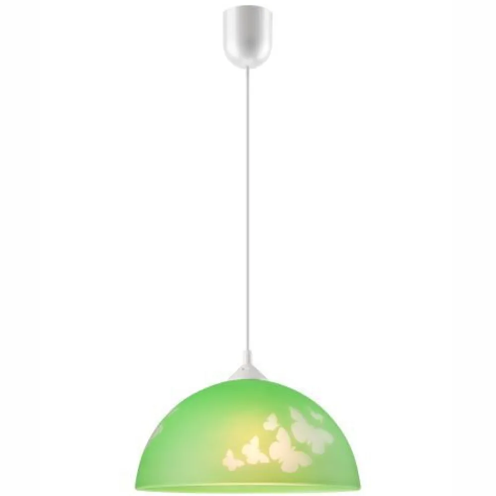 Sale Lamkur Grüne Kinderzimmerlampe rund Mädchen farbenfroh