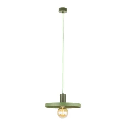 TK Lighting Grüne Pendelleuchte E27 Ø30 cm rund Vintage Metall* Hängelampen|Bürolampen