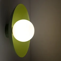 Hot TK Lighting Grüne Wandlampe Glaskugel blendarm G9 B:28 cm wohnlich