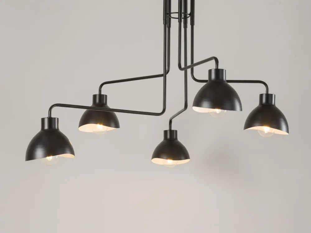 Sale Sigma Große Deckenleuchte Mehrflammig Schwarz Weiß L:104 cm