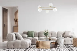 Sigma Große Hängelampe Modern Metall Glas G9 bis 0,7 m* Kugellampen|Moderne Lampen