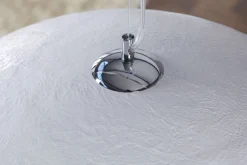 New Invicta Interior Große Hängeleuchte Ø70cm rund Modern Design Silber