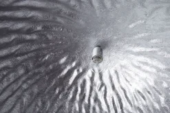 New Invicta Interior Große Hängeleuchte Ø70cm rund Modern Design Silber