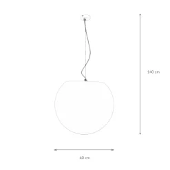 Sale Nowodvorski Große Hängeleuchte für Außen in Weiß Ø60cm