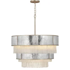 Sale Elstead Große Hängeleuchte rund Ø 81,3 cm H: max. 409,4 cm 12x E14