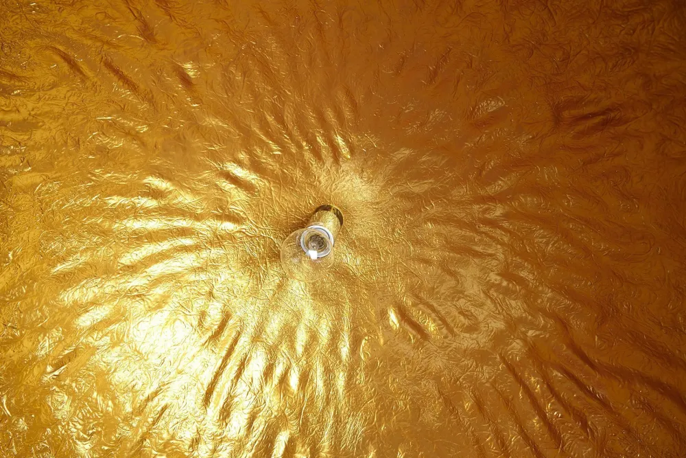 Outlet Invicta Interior große Hängeleuchte rund Ø70cm Modern Design schwarz